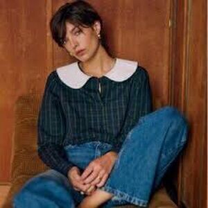 Sezane x MDLO Maria De La Orden Gema Shirt in Morley Check 34 2